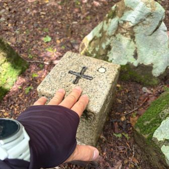 南宮山は三角点しかないのでタッチ〜