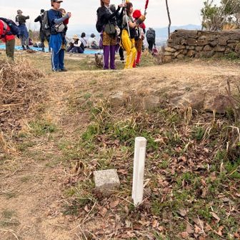 森の中を抜けると、大平山山頂（６座目）
立田  三等三角点🔺191.29m