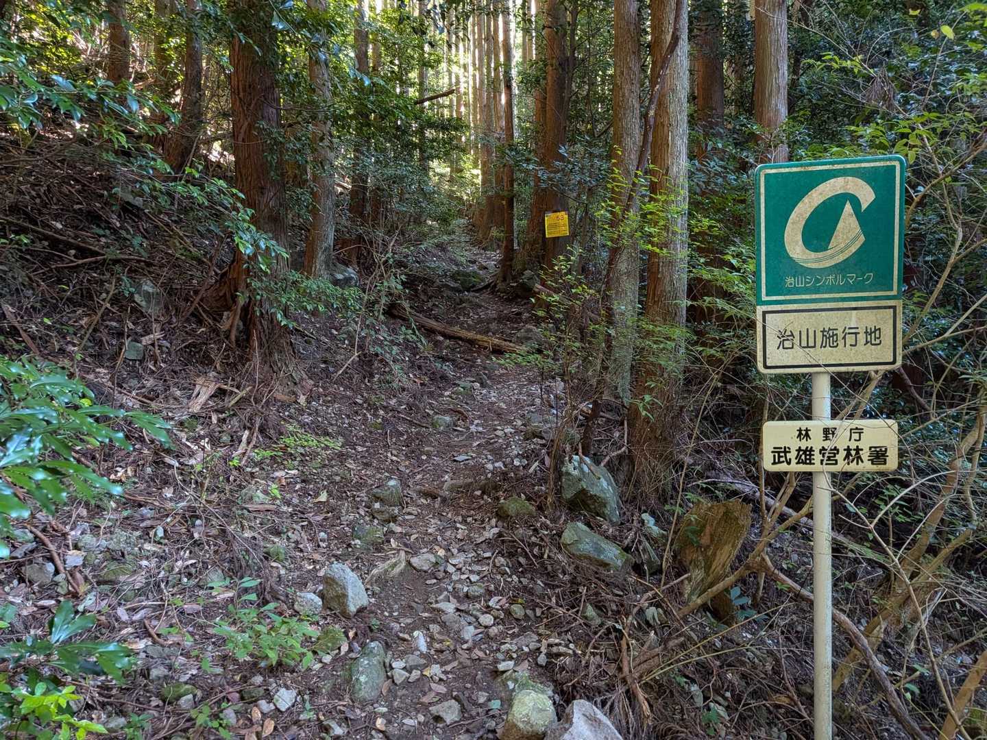 平谷登山口-経ヶ岳-タワラギ山 往復コースの写真