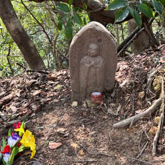 こちらの、お地蔵さんは
最近、埋まっていたのを
掘り起こしたみたいです