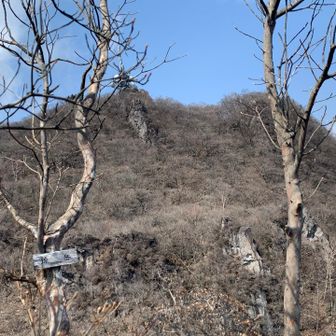 こちらからは、雄岳。
頂上に電波📶📡送信所。