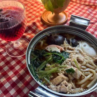 鍋焼きうどん完成！