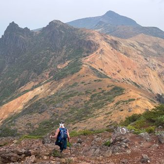 安達太良山というゴールが見えた😁
ここからはあっというま🎵