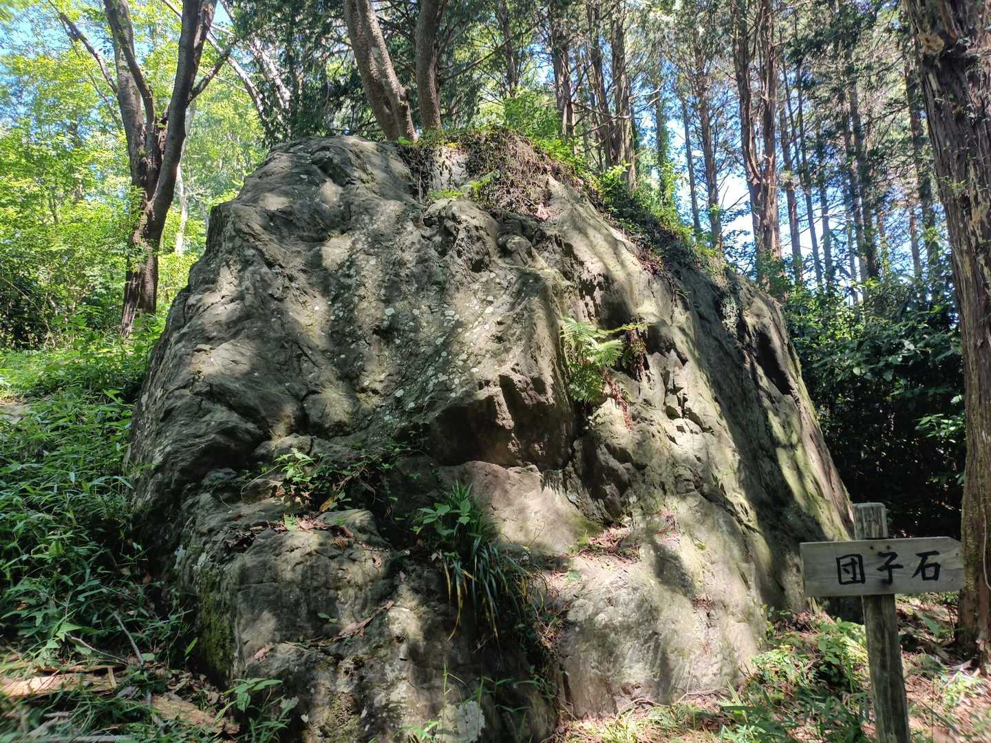 名所の団子石に到着です！

ここから団子山まで更に急登が続く
