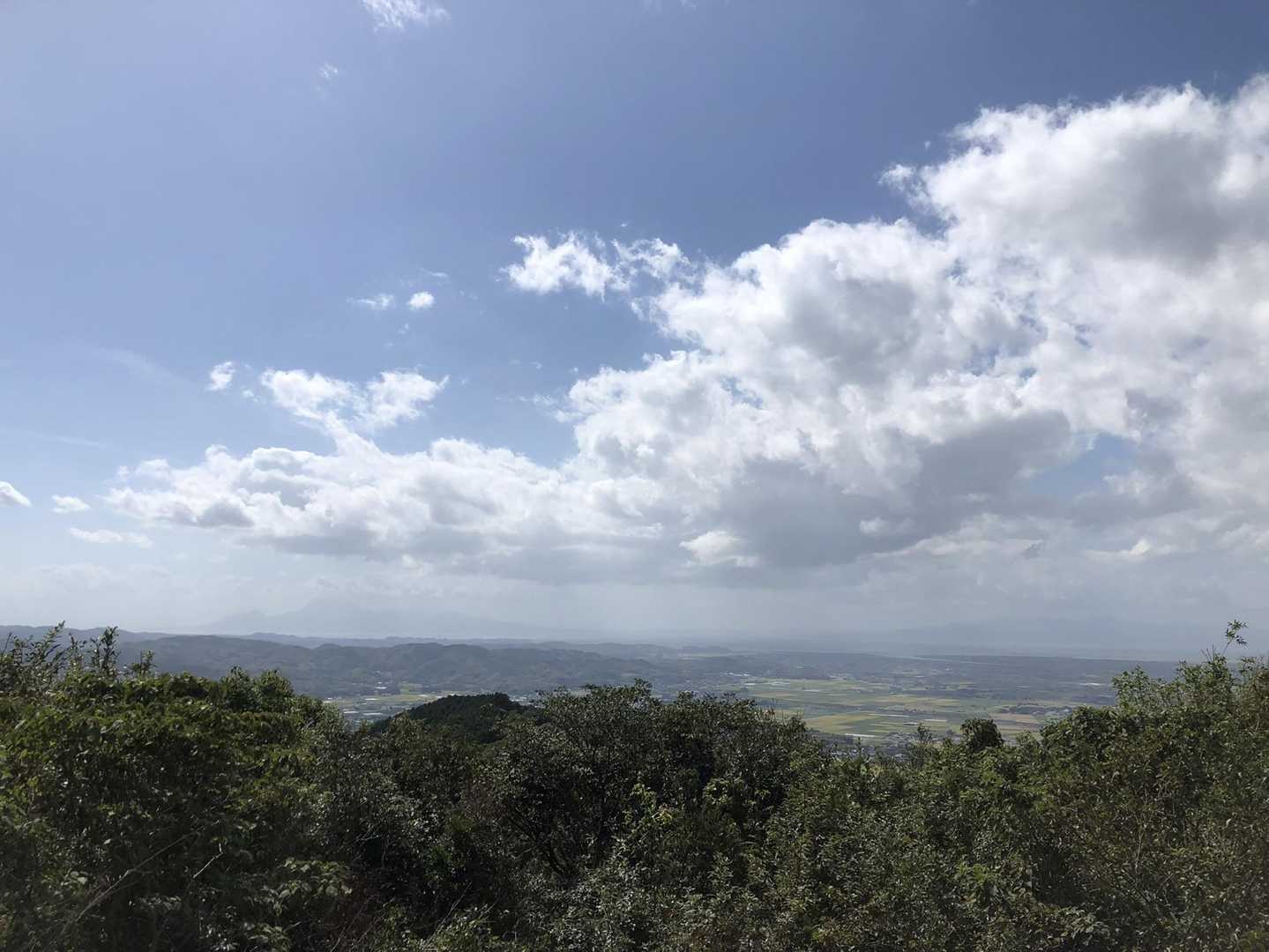 右に多良岳、左に普賢岳