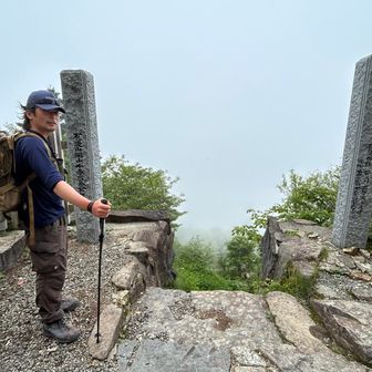 下山は終始真っ白😅