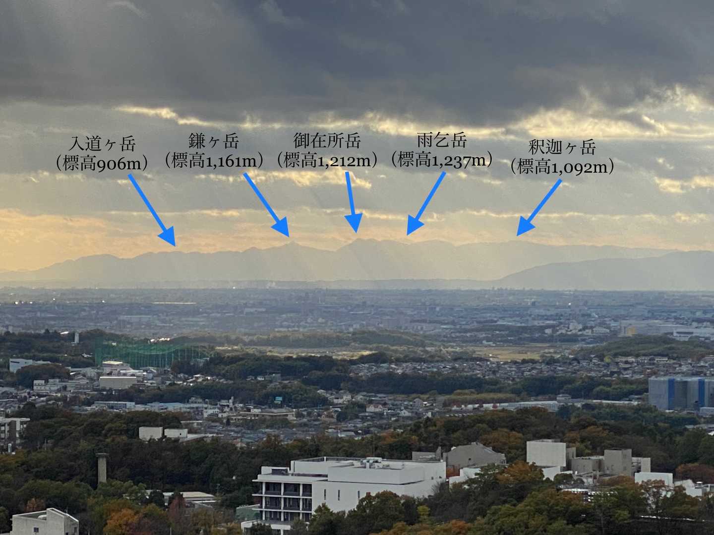西高森山山頂から望む、
鈴鹿セブンマウンテン5/7⛰