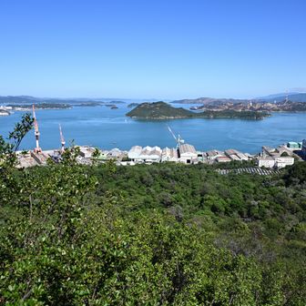 展望岩にて