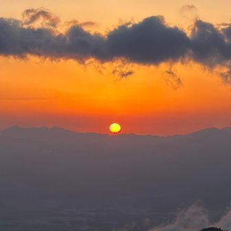 いつもより太陽が大きく感じました。