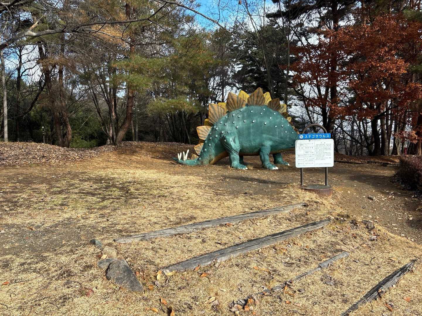 恐竜達がお出迎え