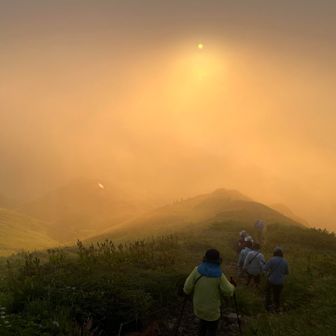 下山します。