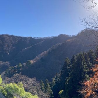 黒瀧寺まで戻ってきました
歩いてきた観音岩方面
あそこ、歩いたんだねᨒ𖡼.𖤣𖥧