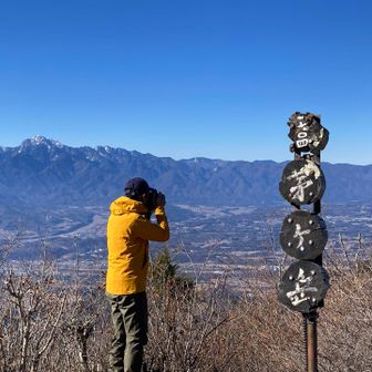 北アルプスを撮影されるレジェンド💙