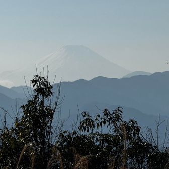 途中一丁平園地からの富士山