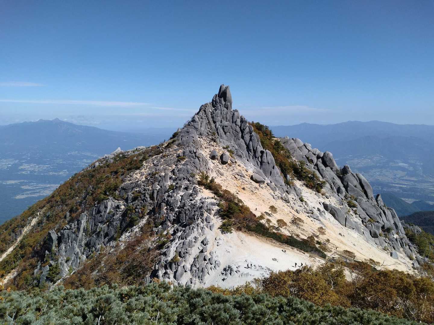 広河原登山口-白鳳峠入口-白鳳峠-高嶺-赤抜沢ノ頭-観音岳 縦走コースの写真