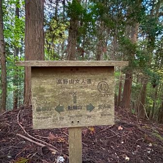 転軸山と奥之院への登山道は閉鎖されている
