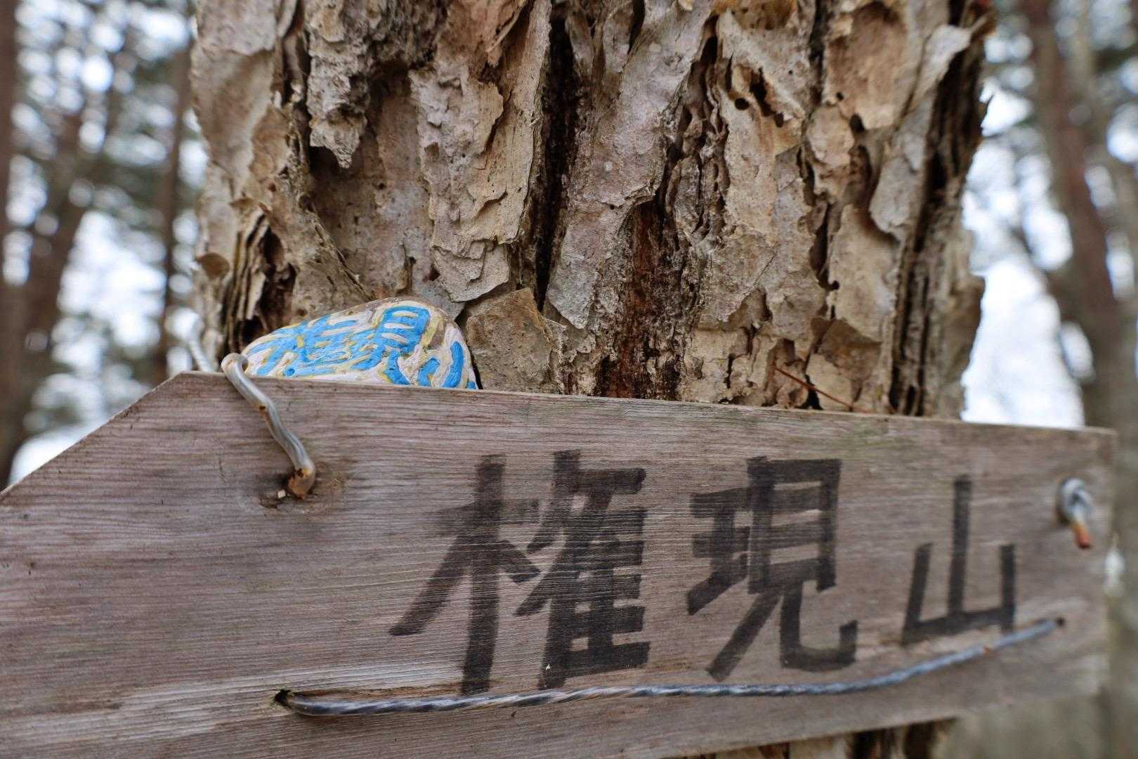 山名板の陰に
コソッと