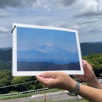晴れていたらこういう富士山が見えます と写真を用意してくれてました