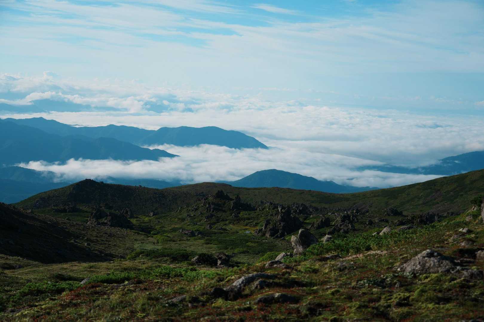 トムラウシ短縮コース登山口-前トム平-トムラウシ山 往復コースの写真
