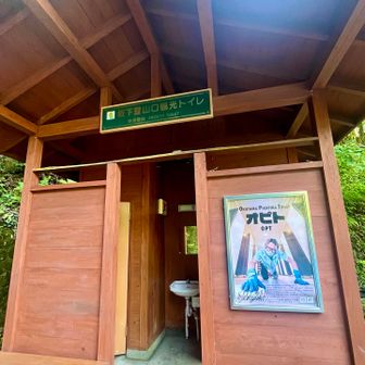奥多摩はトイレがキレイ✨でも、前の人が流し忘れていてげんなり😓