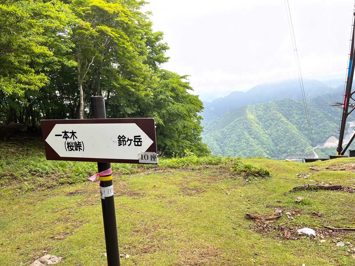 鞍掛トンネル西登山口-鞍掛峠-鈴北岳-鈴ヶ岳-桜峠-茶野 往復コースの写真