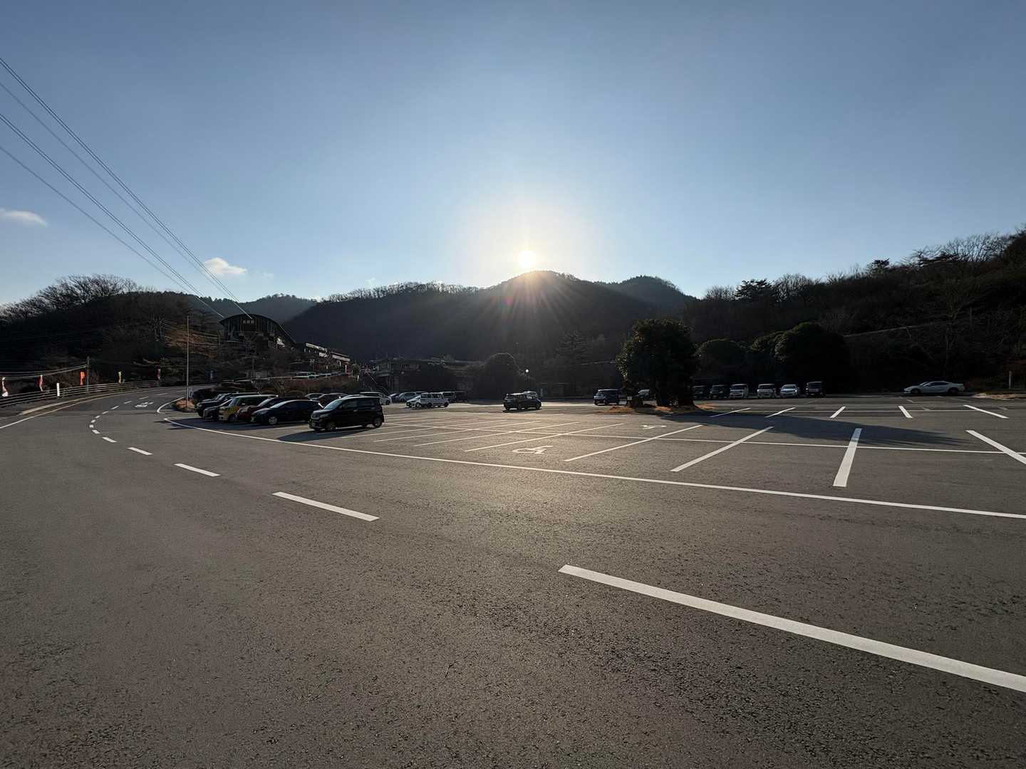 広い駐車場です