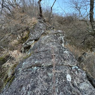 表妙義の背ビレ岩のよう