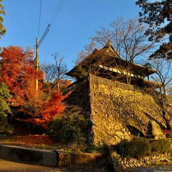 夕陽に染まる関善光寺　ゴール