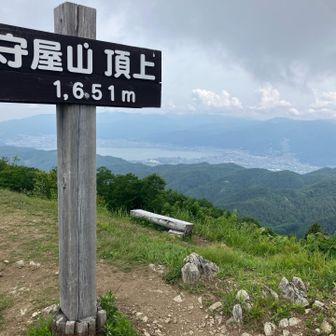 諏訪湖と美ヶ原方面