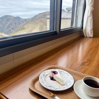 みくりが池温泉にてカフェタイム
ほっとしたー