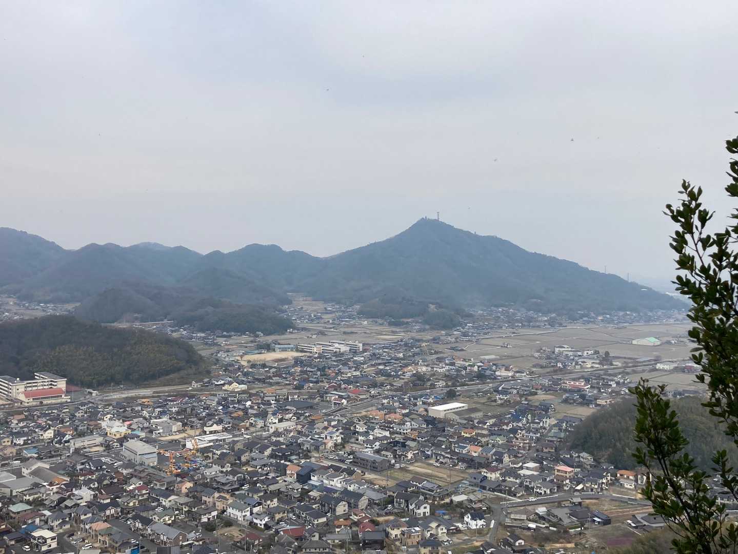 常山の美しい稜線