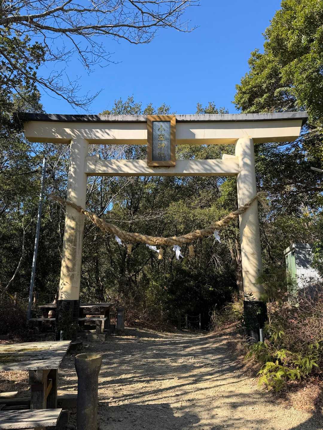 小笠神社の立派な⛩️