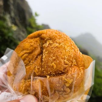 ローソンのカレーパンで昼食。ほんとはココで焼き鳥弁当食べたかったw