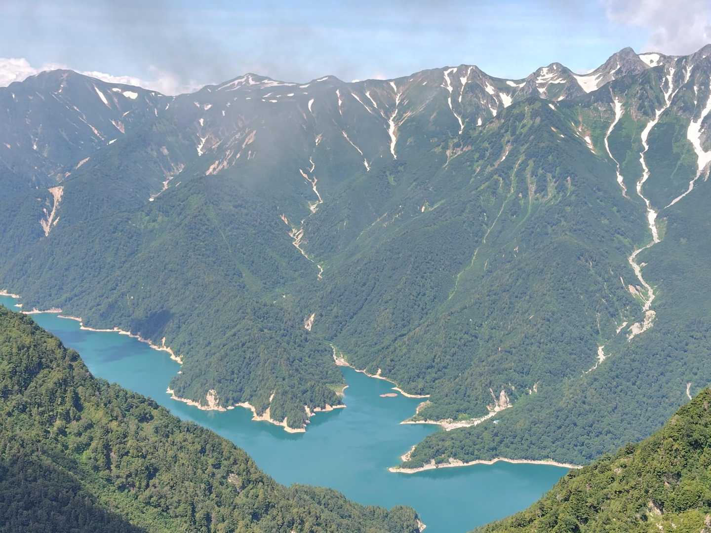 針ノ木峠-針ノ木岳-スバリ岳-赤沢岳-鳴沢岳-新越乗越-岩 縦走コースの写真