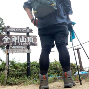 金剛山山頂。10時のライブカメラの時間が過ぎたら蜘蛛の子を散らすように登山者がいなくなった。
今日の教訓:涼しいからと短パンできたらアブの猛攻を受ける原因になると理解できた。