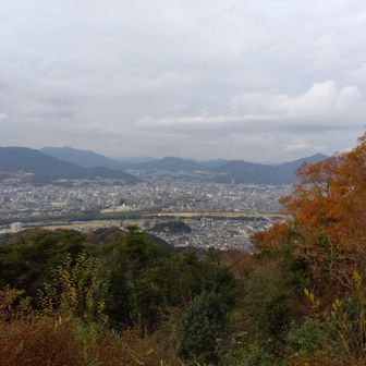 西方面　太田川が見える　川向こうは安佐南区　こちらは東区　今でも太田川の川越えは大変なのだ