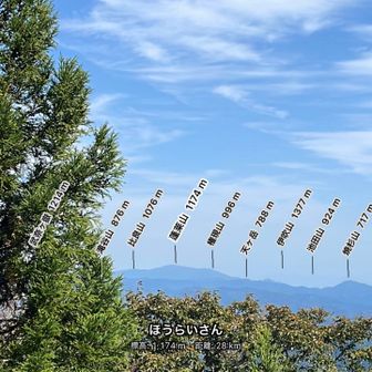 あちらは蓬莱山⛰️