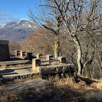 離山山頂から浅間山
