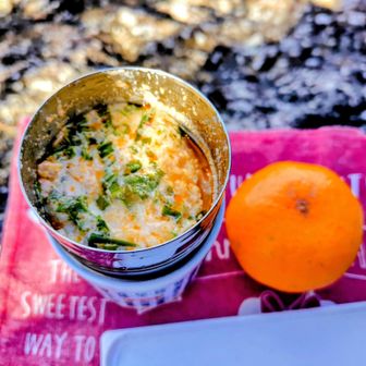 中身はキムチチーズリゾット