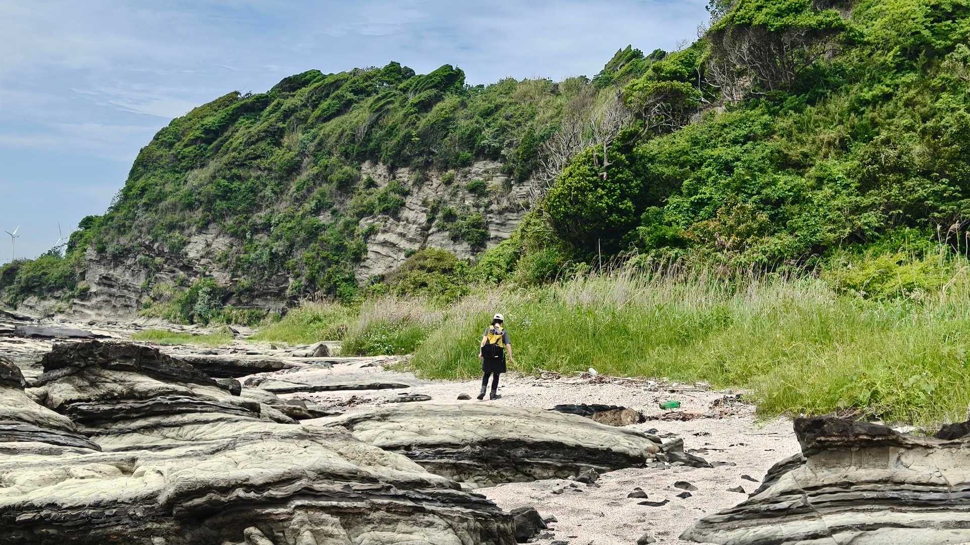 松輪バス停-剱崎-江奈湾-白浜毘沙門天-盗人狩-三崎港バス 縦走コースの写真