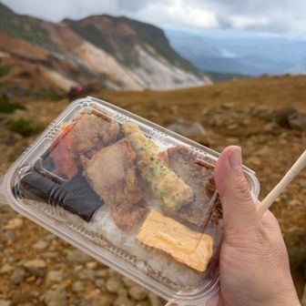 ちょっと降りてきて昼食はローソン海苔弁