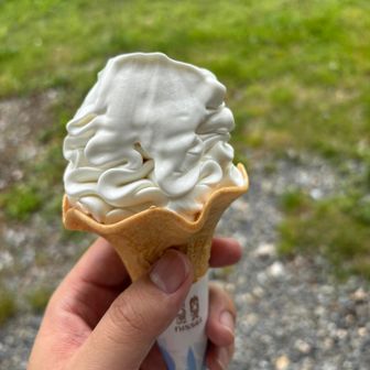 下山後ソフトクリーム