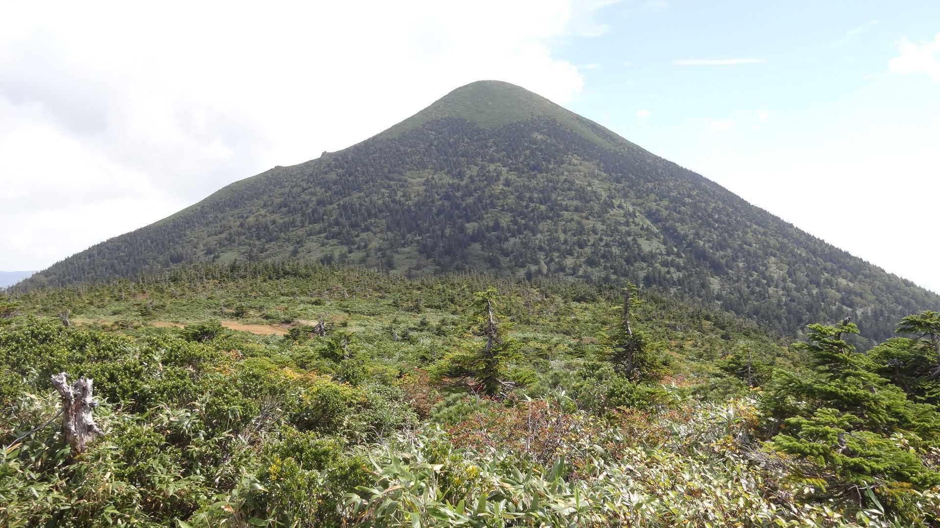 高田大岳を望む。