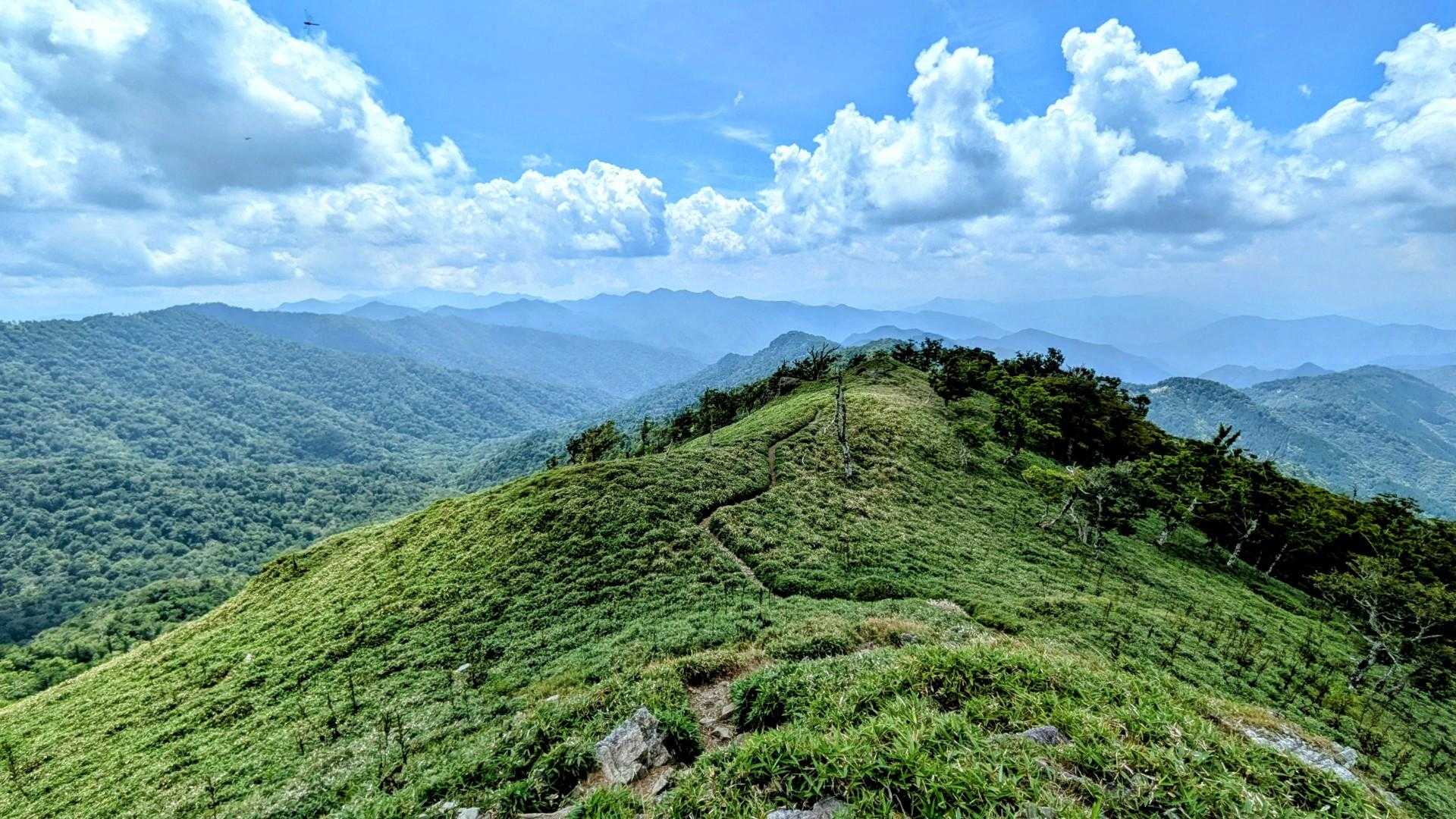 太尾登山口-古田ノ森-千丈平-釈迦ヶ岳 往復コースの写真