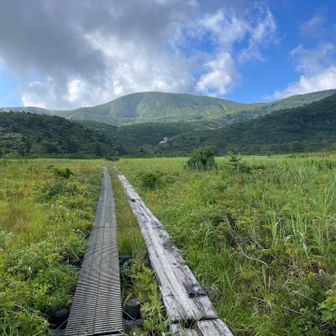 正面に栗駒山🤩
