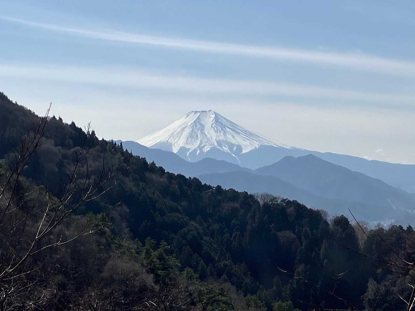 今日も爽やかな富士山。