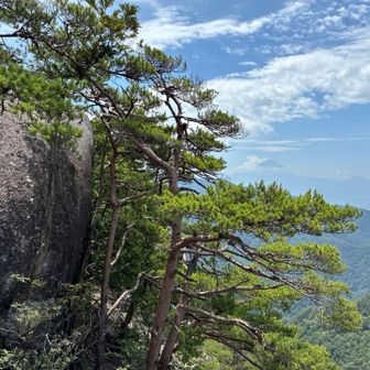羅漢山山頂と浮き富士