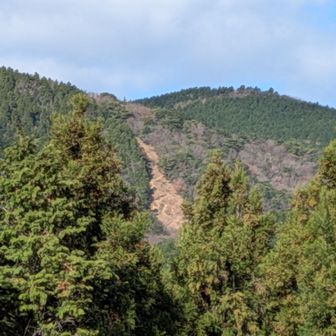 これから歩く縦走路。
嫌な予感😇
