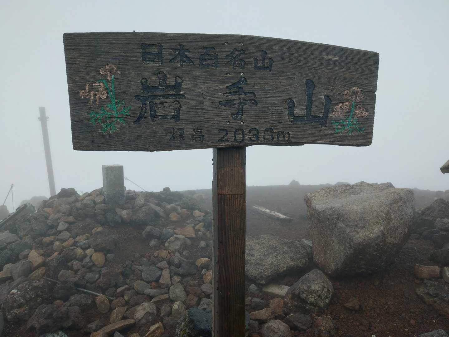 焼走り登山口-岩手山-岩手山神社奥宮-上坊神社登山口-上坊 周回コースの写真