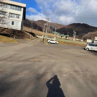 スキー場コースからスタート✊